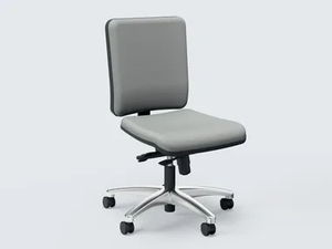 SMART - Swivel fabric office chair with castors with 5-Spoke base _ Ares Line